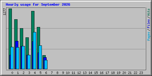 Hourly usage for September 2026